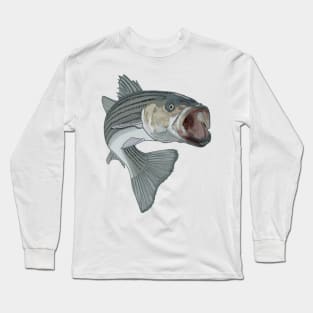 striped bass fishing Long Sleeve T-Shirt